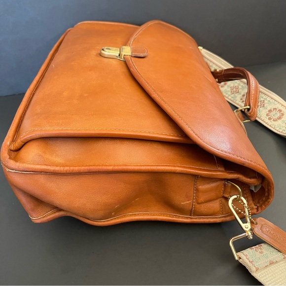Coach Vintage Morgan Briefcase British Tan Touch-lock Clos… - Picture 9 of 16